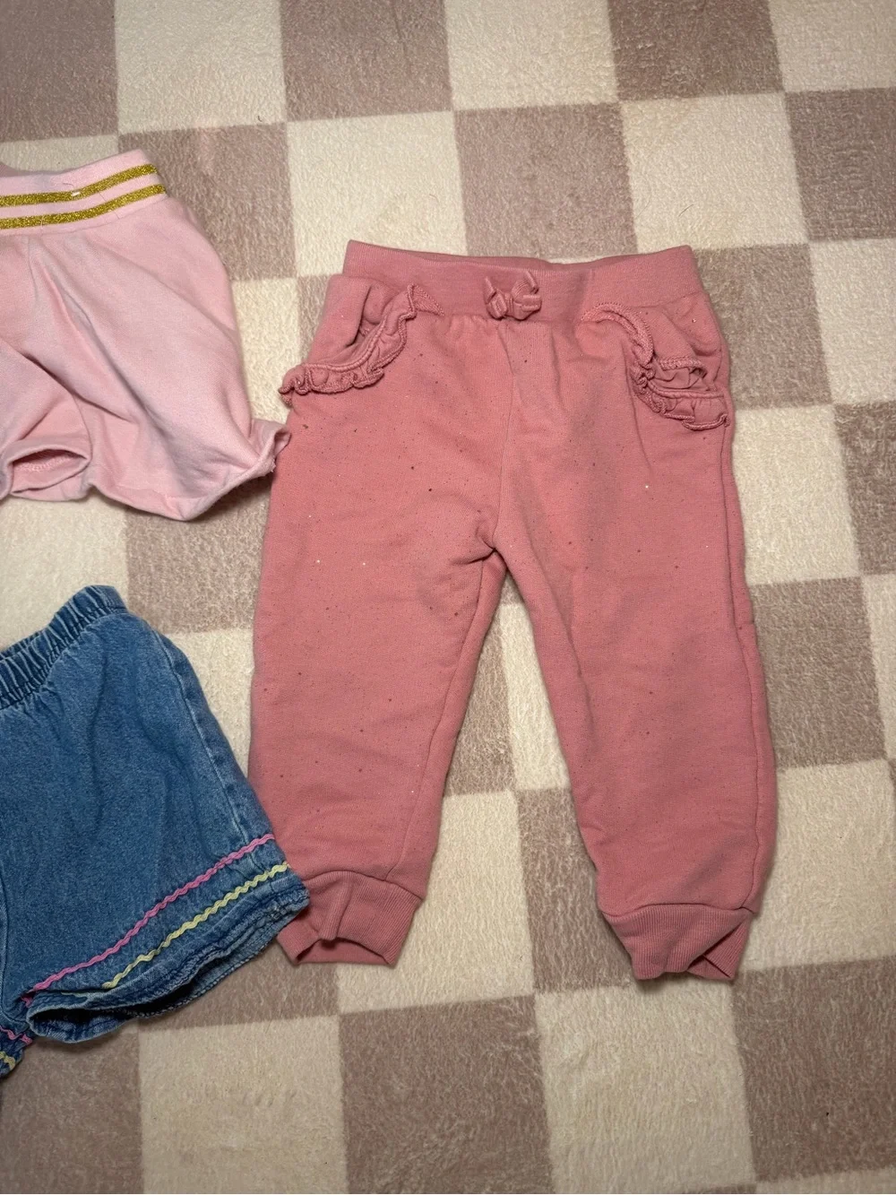 Girls 18M Bottoms Bundle – 4 Skirts, Denim Shorts & Pants